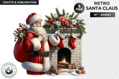 Santa claus chimney entrance PNG Clipart for sublimation Product Image 1