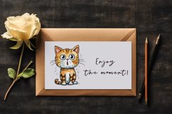 22 watercolor cute surprised cat shocked frightened adorable kitty animal pet clipart set t-shirt sublimation printable designs bundle png