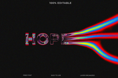 Futuristic Light Trails Text Effect Template Product Image 1