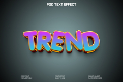Trendy Text Effect PSD Download Photoshop Product Image 1