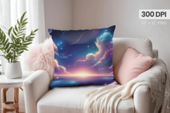 Happy New Year PNG Pillow, Festive New Year&#039;s Eve 2026 PNG Product Image 1