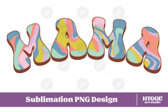 Mama Png Retro Retro Mother&#039;s Day Mom Sublimation Product Image 1