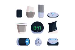 Smart music devices. Web connection voice audio speakers sou Product Image 1
