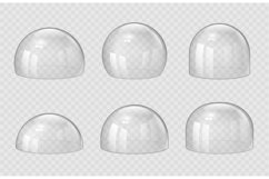 Transparent domes. Exhibition display transparent spherical Product Image 1
