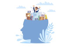Accumulated, unresolved problems. Mess in head, panicking ma Product Image 1