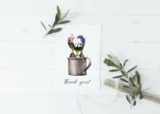 Spring flowers clipart. Hyacinth PNG Product Image 7