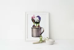 Spring flowers clipart. Hyacinth PNG Product Image 6
