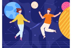 Digital metaverse. Meta universe alternate 3d world, vr spa Product Image 1