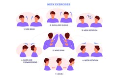 Neck syndrome. Stretch extension exercise for relieving pain Product Image 1