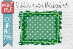 Sublimation Backsplash St Patricks Day Green Polka Dots Product Image 1