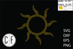 Sun Rhinestone Template Product Image 1