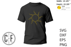 Sun Rhinestone Template Product Image 2