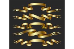 Golden curled bands Product Image 1