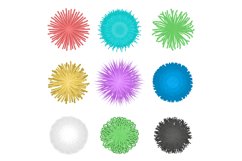 Fringe ball. Textile pompon, furry balls ans spherical decor Product Image 1