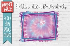 Sublimation Backsplash Purple Pink Blue Tie Dye Product Image 1