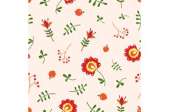 Floral contemporary decorative seamless pattern. Flowers and Product Image 1