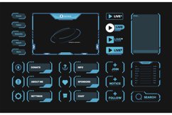 Stream ui. Web design elements for online broadcast streamin Product Image 1