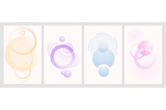 Decorative covers with shapes and halftone effects. Contempo Product Image 1