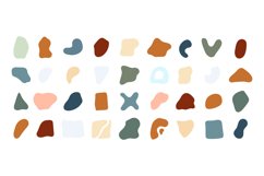Abstract contemporary organic shapes isolated elements. Liqu Product Image 1