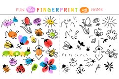 Fingerprint game for children. Nursery learning paint, baby Product Image 1