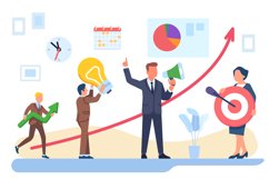 Office teamwork. Employees cooperation. Effective workflow o Product Image 1