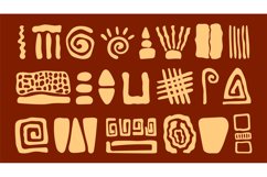 Various ethnic simple shapes. Abstract trendy african style Product Image 1