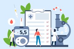 Diabetes mellitus medical concept with equipment, sugar bloo Product Image 1