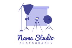 Photographer workplace emblem. Photograpghy studio logo pro Product Image 1