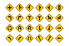 Warning Signs and Road Directions Product Image 1