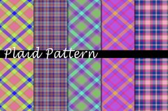 Plaid Pattern Digital Paper Bundle Product Image 1