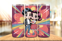 Valentine’s Day Cute Couple Love Tumbler Wrap PNG Big Bundle Product Image 2