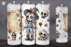 4 Zombie Doll Tumbler Wrap Sublimations, 20 oz Product Image 4
