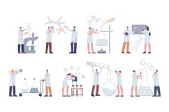 Research laboratory scientist working with equipment. Chemis Product Image 1