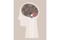 Person head inside which the psychologist highlights the so Product Image 1