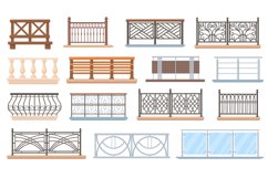 Balcony railing. Wooden and stainless railings house fencin Product Image 1
