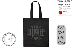 Stay Humble And Hustle Hard Rhinestone Template Product Image 3