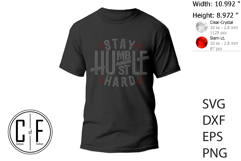Stay Humble And Hustle Hard Rhinestone Template Product Image 2