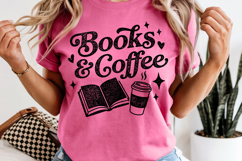 Books and Coffee PNG Book Lover Reading Product Image 8