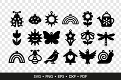 18 Spring Earrings SVG Bundle, Spring Jewelry Template Product Image 2