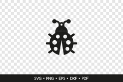 Cute Ladybug Earring SVG Laser Cut File, Jewelry Template Product Image 2