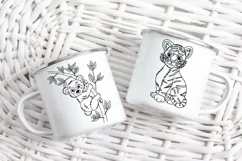 Cute Cartoon Baby Animals for Coloring Pages Product Image 3