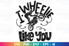 Valentine&#039;s Day SVG I wheelie like you dirt bike motorcross Product Image 2