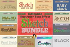 Sketch Text Effect Illustrator Product Image 1