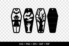 Coffin Shaped Halloween Bookmarks SVG, Halloween Laser Cut Product Image 2