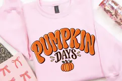 Pumpkin Days PNG, Cute Autumn Pumpkin Typography Sublimation Product Image 3