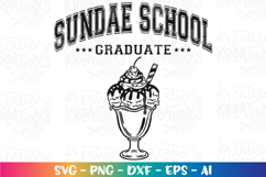 Summer svg Sundae School Graduate Ice cream cute Product Image 2