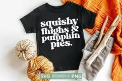 Thick Thighs SVG | Baby Thanksgiving SVG | Baby Fall SVG Product Image 3