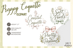 Summer sublimation Preppy Coastal Coquette Clipart Product Image 1