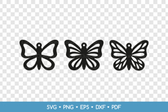 3 Butterfly Earrings SVG for Crafters, Jewelry Template Product Image 2