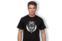 Mystical PNG Cat , Mystique boho sublimation T-shirt Product Image 3